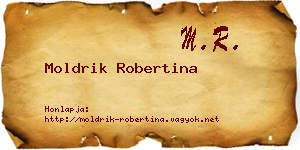Moldrik Robertina névjegykártya